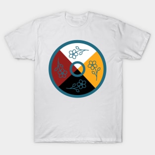 Medicine Wheel Floral WAWEZHI CANADA T-Shirt